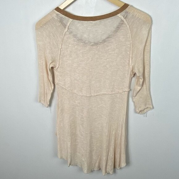 Free People Weekend Layering Top Tea Size XS Brown Revolve Lightweight Bohemian - Picture 10 of 10